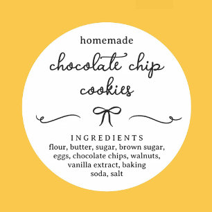 Personalized Homemade Food Sticker