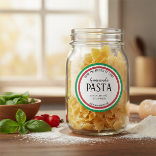Personalized Homemade Pasta Label Sticker