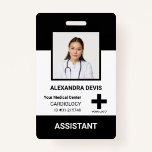 Personalized Hospital Employee Logo & Photo ID Badge