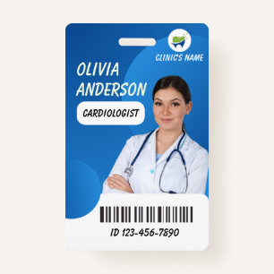 Personalized Hospital Employee Logo & Photo ID  ID Badge