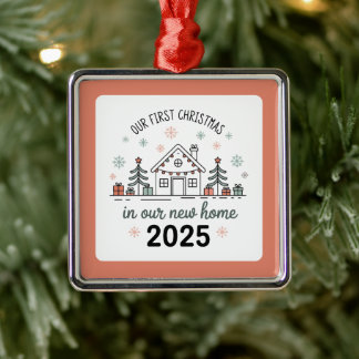 Personalized Housewarming Keepsake Metal Ornament