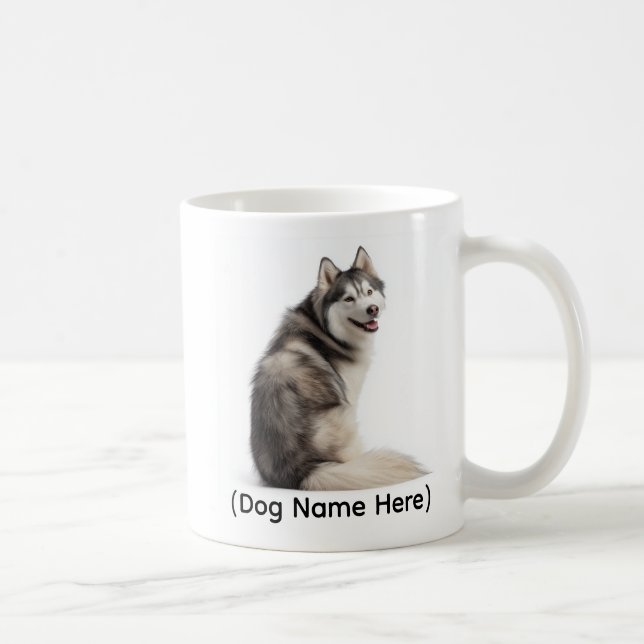 Personalized Husky “I Own You” Coffee Mug (Right)
