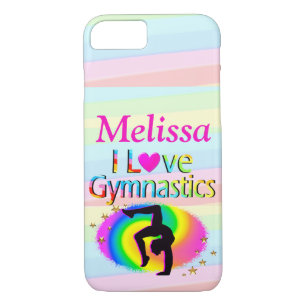 PERSONALIZED I LOVE GYMNASTICS PHONE CASE