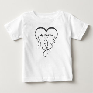 Personalized I Love My Bestie • You = ♥ Baby T-Shirt
