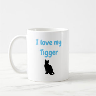 Personalized I Love My Cat Coffee Mug