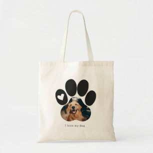 Personalized I love my dog pack. Tote Bag