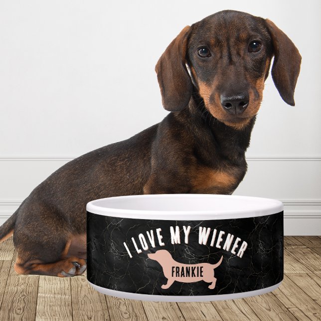 Personalized I Love My Wiener funny Dachshund (Creator Uploaded)
