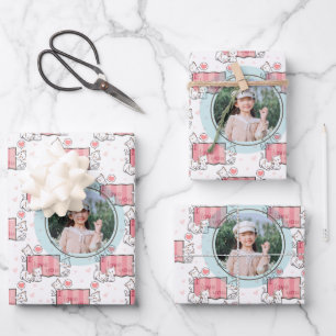 Personalized I Love You Birthday Wrapping Paper Sheet