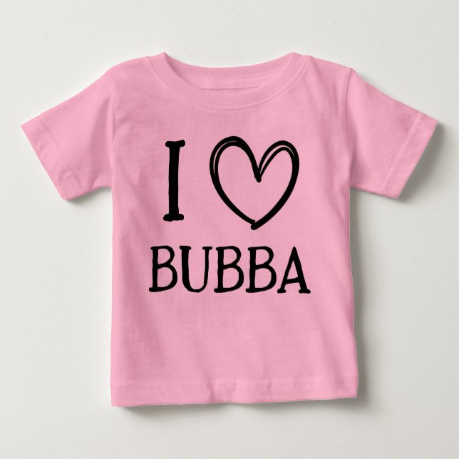 Personalized "I ❤️ My (Name)" Baby/Toddler Gift Baby T-Shirt (Front)