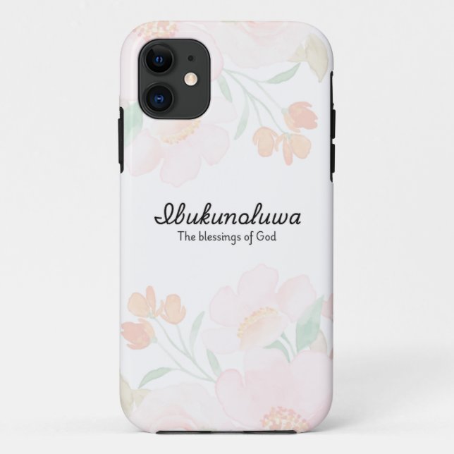Personalized Ibukunoluwa iPhone case (Back)