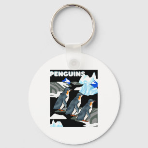 Personalized Iceberg Antarctic Penguin Mens T Shir Key Ring