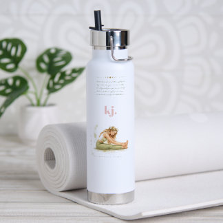 Personalized Illustrated Virgo Zodiac Quote Water Bottle