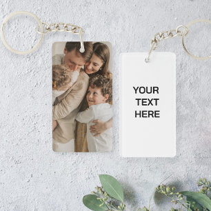 Personalized image keychain, Personalized text Key Ring