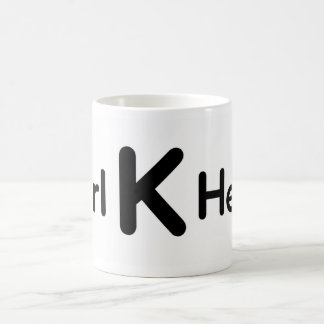 Personalized Initial Design on White Coffee Mug