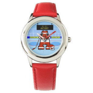 Personalized Initial Ice Hockey Watch