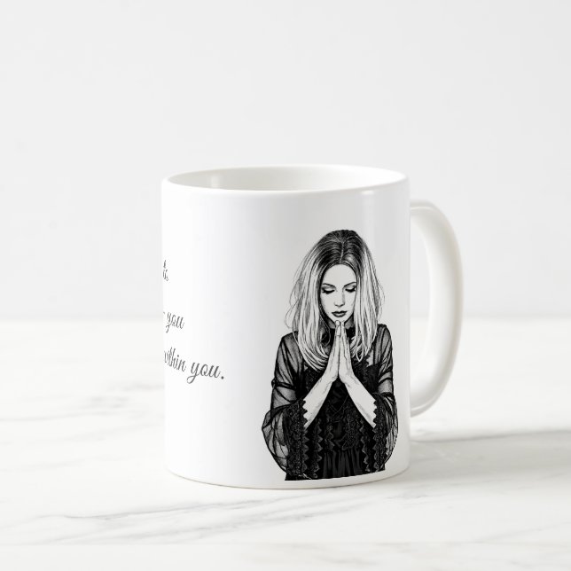Personalized Inspirational Quote Mug (Front Right)