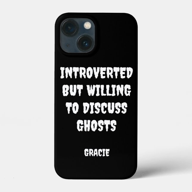 Personalized Introverted Ghost  Case-Mate iPhone Case (Back)