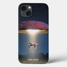 Personalized iPhone Cover Surreal Mushroom Collage