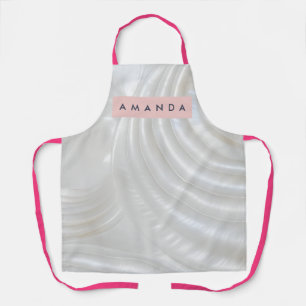 Personalized Iridescent Elegant Mother of Pearl Apron