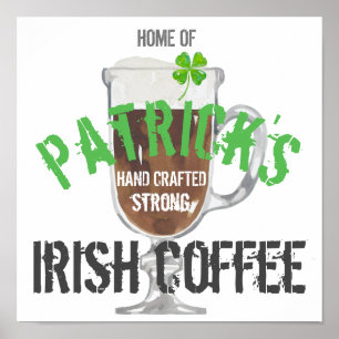 Personalized Irish Coffee Poster