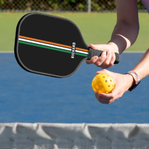Personalized Irish Flag Patriotic Ireland Minimal Pickleball Paddle