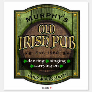 Personalized,  Irish Pub Sign
