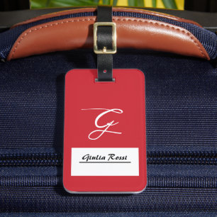 Personalized Italian Flag Luggage Tags