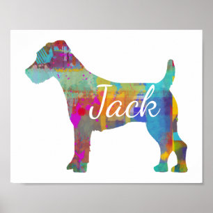 Personalized Jack Russell Terrier Art Print