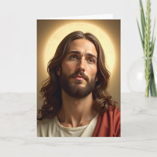 Personalized Jesus Christmas Card