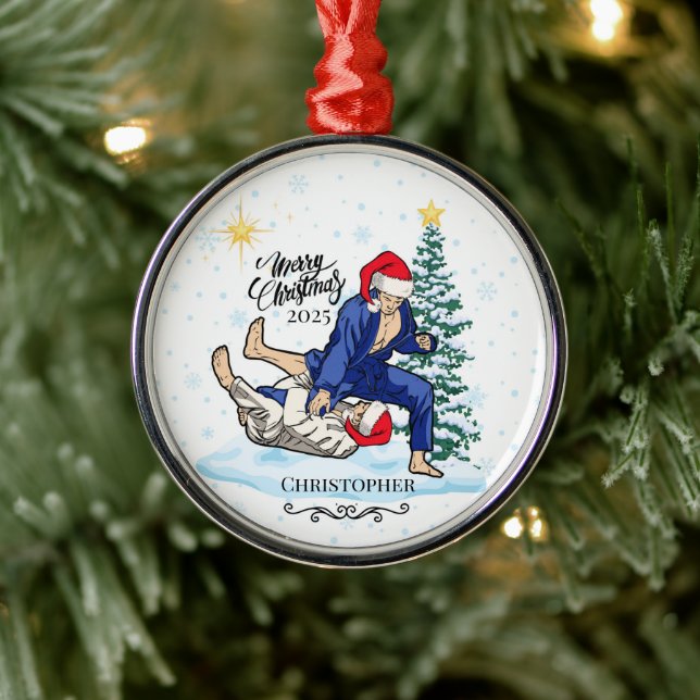 Personalized Jiu Jitsu Christmas Ornament Keepsake (Tree)