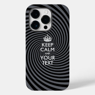 Personalized KEEP CALM AND Your Text Case-Mate iPhone 14 Pro Case