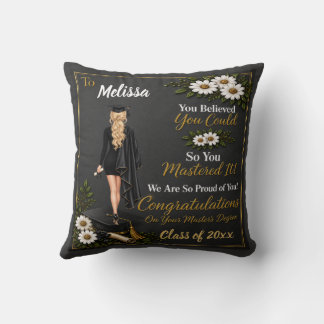 Personalized Keepsake Graduation Cushion