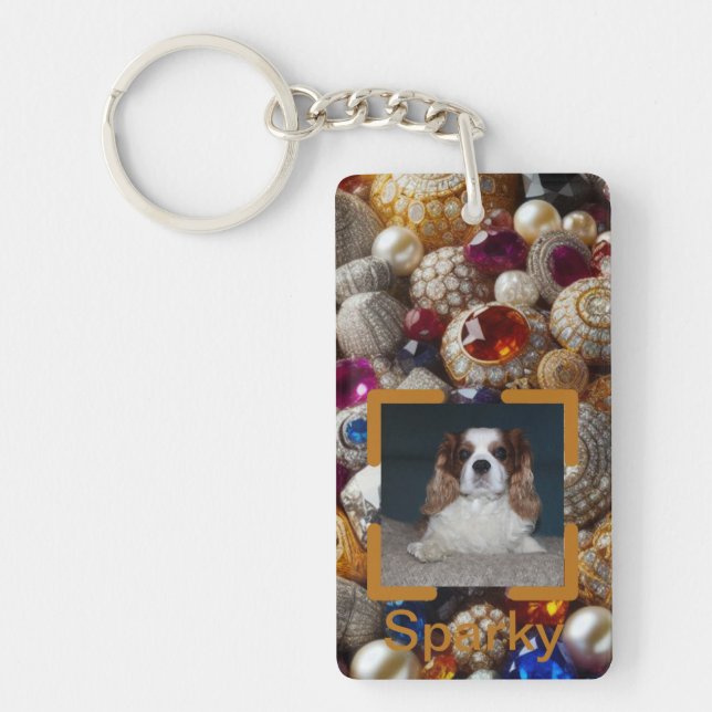 personalized keychain with photograph (Front)