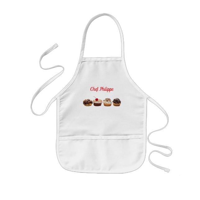 Personalized kid apron, custom name kid apron (Front)