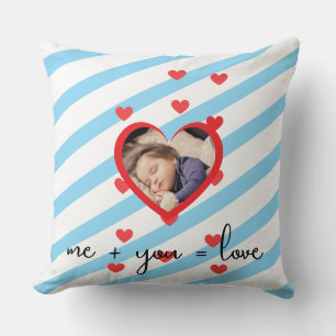Personalized Kid Photo – Me + You = Love Cushion