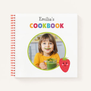 Personalized Kids Cookbook (Your Photo)  Notebook