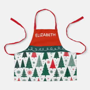 Personalized Kids Festive Christmas Baking  Apron