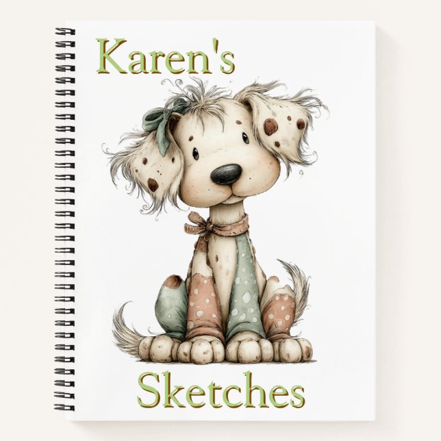 Personalized Kids Sketches  Notebook (Front)