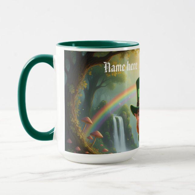 Personalized Kiss me I am irish - Combo mug (Left)