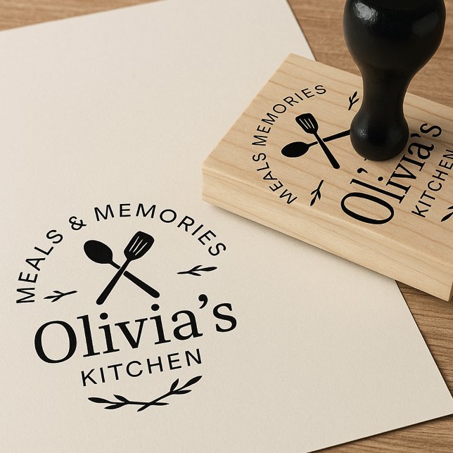 Personalized Kitchen Logo Rubber Stamp (Creator Uploaded)