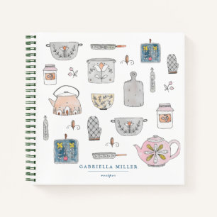 Personalized Kitchen Recipe Notebook