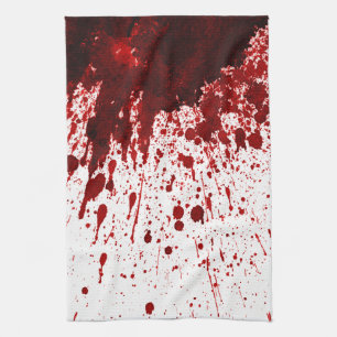 Personalized Kitchen Towel Blood Splatter Vampire