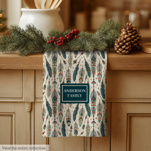 Personalized Kitchen Towel Ethnic Chic Vibe