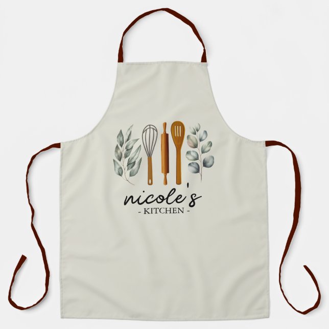 Personalized Kitchen Utensils Apron (Front)