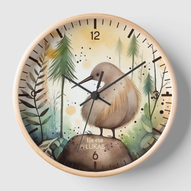Personalized Kiwi Clock (Front)