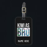 PERSONALIZED KIWI GREETING PAUA LUGGAGE TAG<br><div class="desc">Iconic New Zealand saying - in the vibrant colors of the Paua shell.</div>