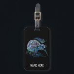 PERSONALIZED KIWI NEW ZEALAND PAUA LUGGAGE TAG<br><div class="desc">Classic New Zealand kiwi - in the vibrant colors of the Paua shell.</div>