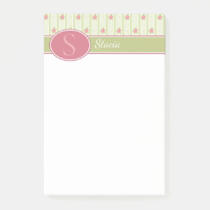 Personalized Lace & English Garden Post-it Notes