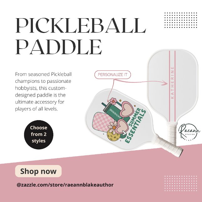 Personalized Ladies' Summer Essentials  Pickleball Paddle (Creator Uploaded)