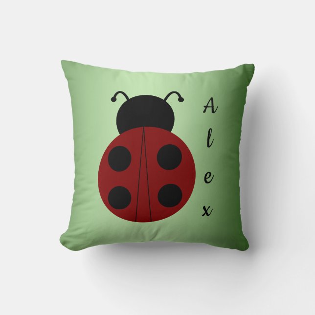 Personalized ladybug cushion (Front)